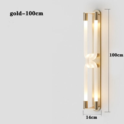 Northern Europe Simple Light Luxury Wall Mounted Lamp Creative Art Bedside Living Room Dining