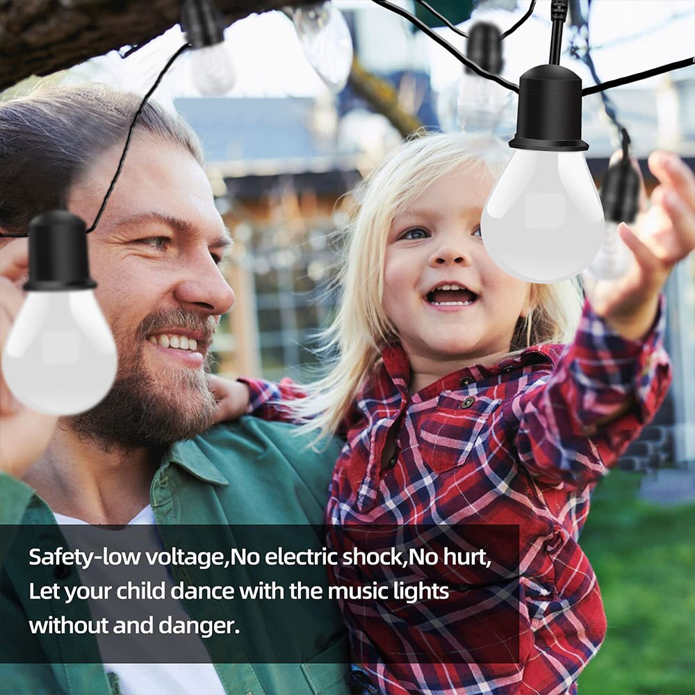 Bluetooth Led G40 String Lights: Vibrant Decor For Gazebos Gardens And Holidays String Lights