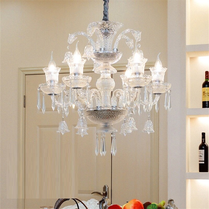 Vintage K9 Crystal Chandelier - Elegant Lighting For Living Room Bedroom And Kitchen