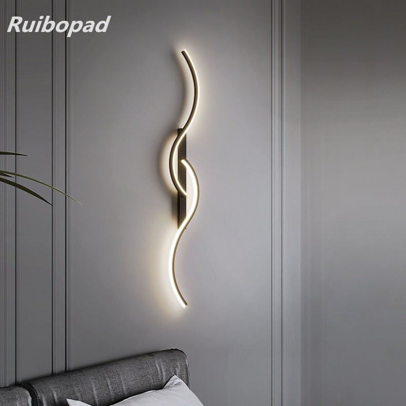 Led Bedside Wall Sconce Lamp For Living Room Bedroom Stair Modern Art Interior Lights Light Fixture