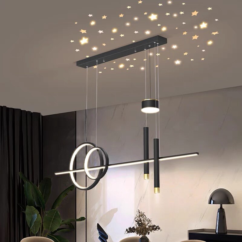 New Nordic Starry Pendant Light Modern Luxury Dining Room Lamp Creative Decorative Table Chandelier