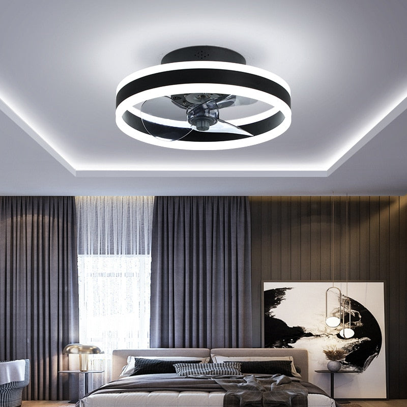 Nordic Modern Luxury Ceiling Fan Lamp - Compact And Creative Design With Remote Control Fan