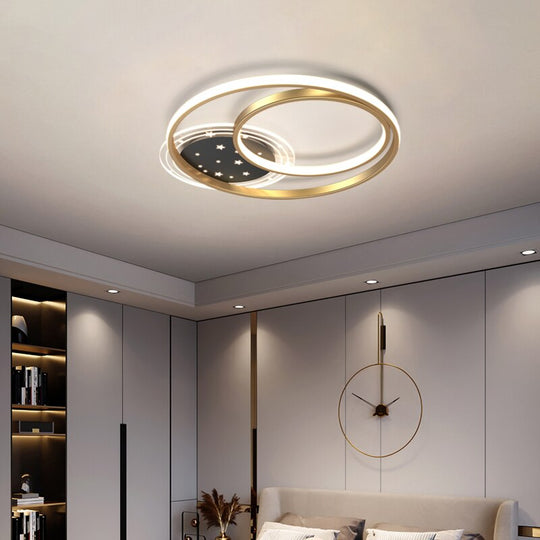 Simple And Modern Atmosphere Household Round Chandeliers Nordic Living Room Lamp New Creative