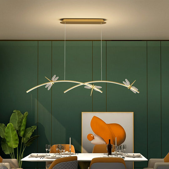 Restaurant Chandelier Light Luxury Creative Nordic Personality Long Strip Cafe Table Designer Bar