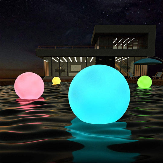 Solar Floating Ball Light Swimming Pool Waterproof Lawn Ballon Lamp Home Party Garden Decor Lights