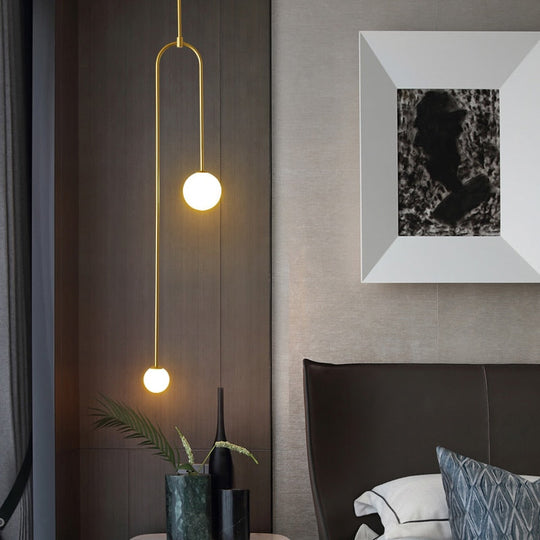 Nordic Bedroom Bedside Restaurant Pendant Lamp Bar Simple Living Room Background Wall Led Creative