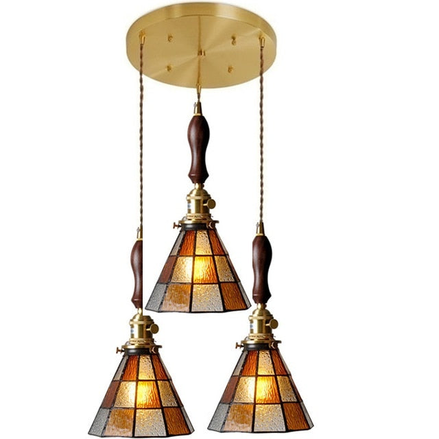 New Nordic Glass Led Pendant Lights Fixtures Copper Bedroom Dinning Room Restaurant Modern Hanging