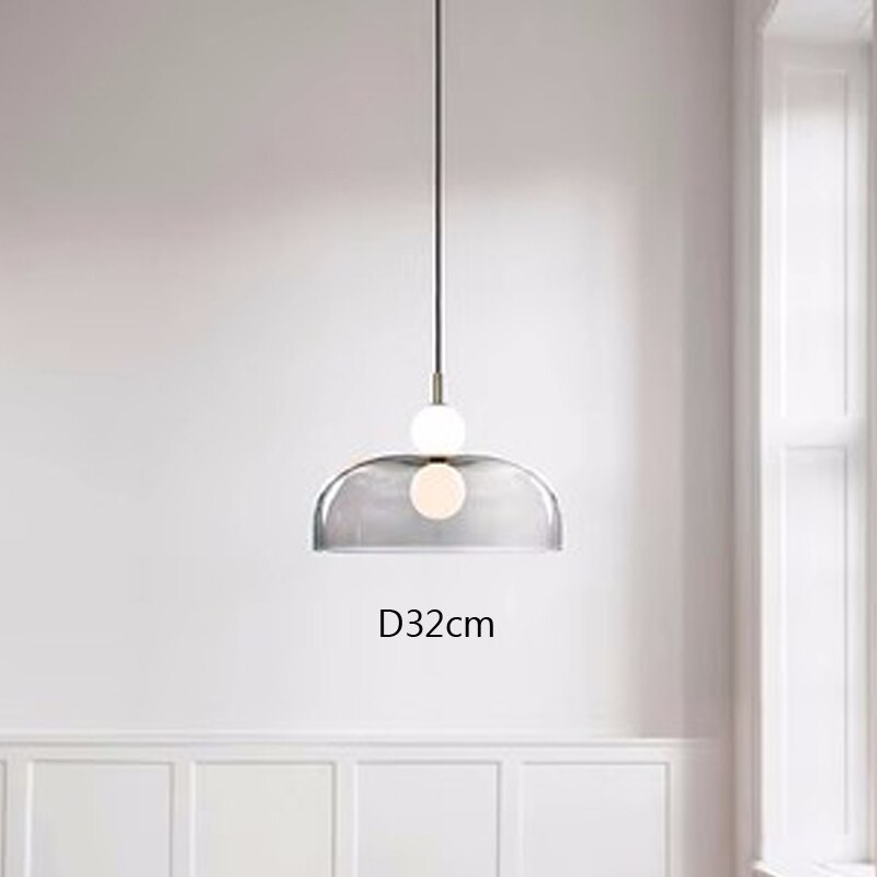 Duplex Stairwells Glass Pendant Light Post - Modern Lamp Bedside Living Room Bedroom Corridor