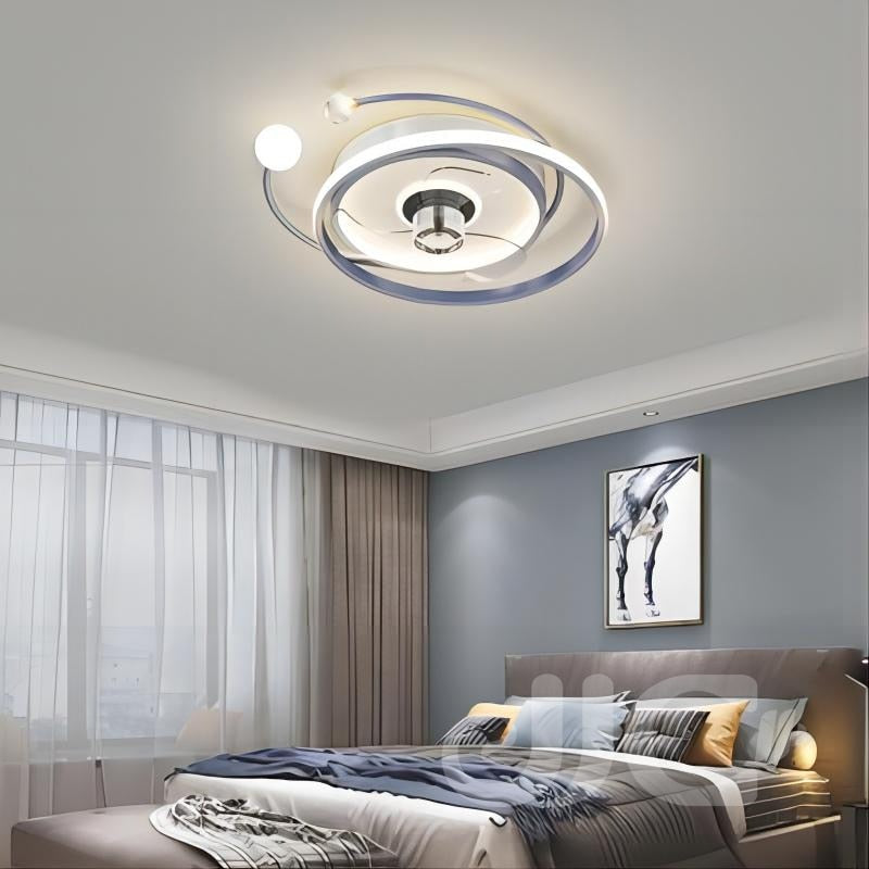 Nordic Modern Ceiling Fan Lamp With 110 - 24V Stepless Dimming - Ideal For Bedrooms Fans