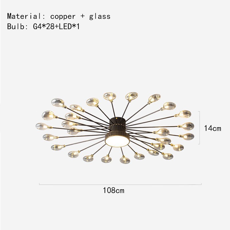 Modern Gray Glass G4 Wall Lamp Gold Black Copper Bedroom Living Room Aisle Dining Minimalist