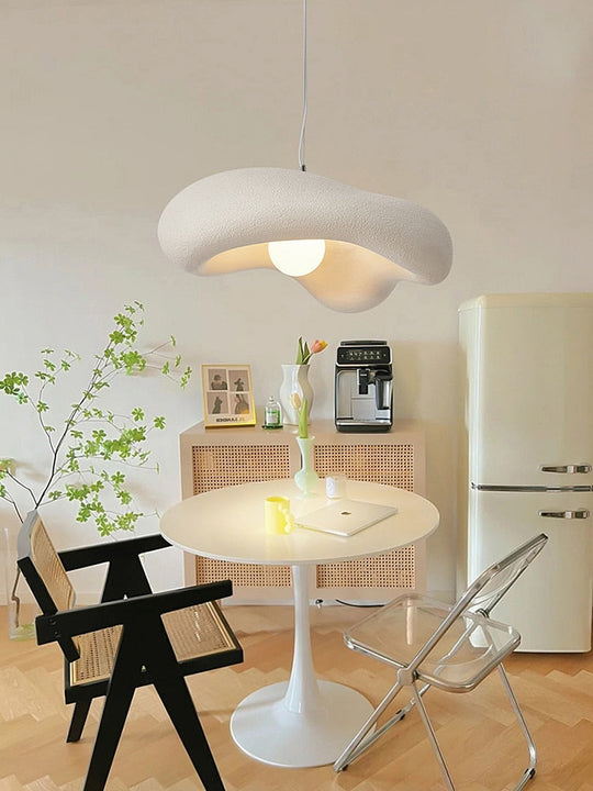 Nordic New Wabi - Sabi Cream Restaurant Led Chandelier Minimalist Bedroom Bar Table Suspend Lamp