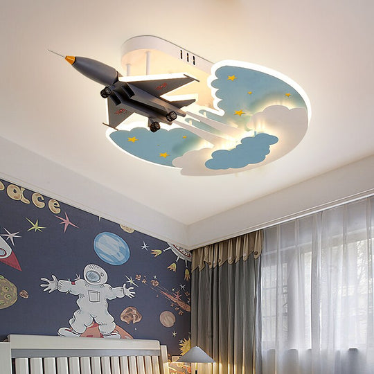 Airplane Led Ceiling Lights For Boys Girls Baby Bedroom Study Room - Colorful Kids Lamp (110V-260V)