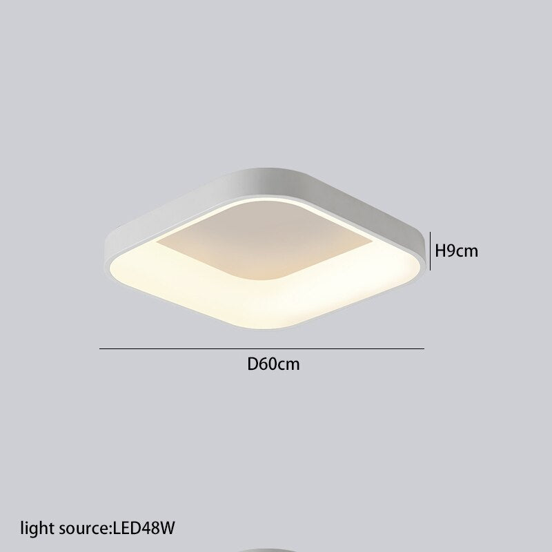 Led Ceiling Light For Living Room Bedroom Lighting Lamps Modern Fashionable Round Square Rectangle