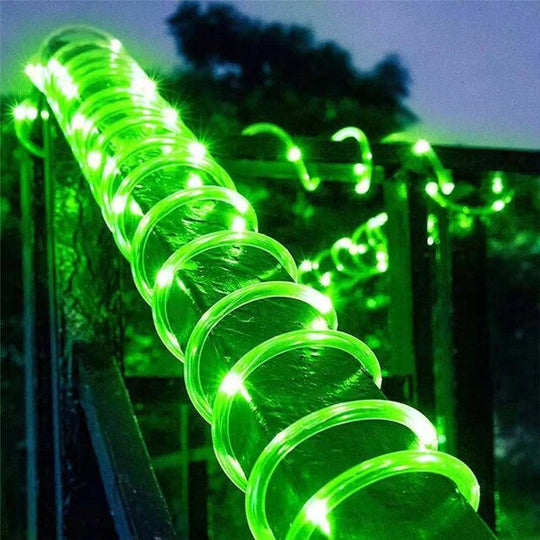 32M 300Leds Solar Powered Led Rope Strip Lights Outdoor Waterproof Fairy Garden Garland For