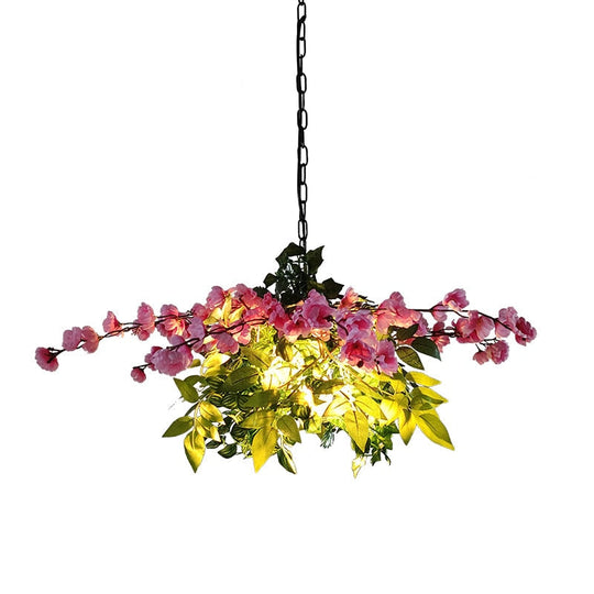 Net Red Restaurant Plant Cherry Blossom Pendant Light Theme Music Bar String Hot Pot Shop