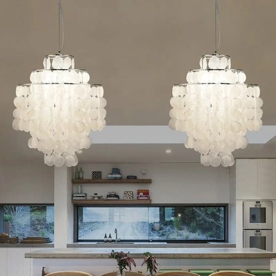 Celia - Luxury Nordic Modern Shell Cluster Chandelier Elegant Lighting For Living Dining And More