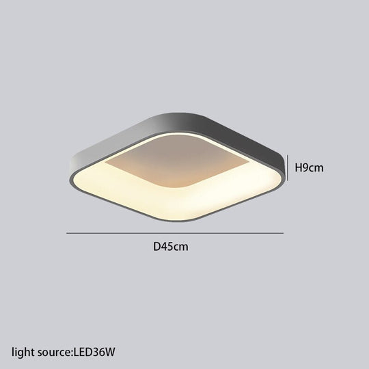 Led Ceiling Light For Living Room Bedroom Lighting Lamps Modern Fashionable Round Square Rectangle