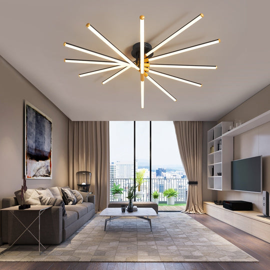 Modern Led Chandelier Ceiling Lights For Living Room Study Bedroom Smart Home Bluetooth Compatible