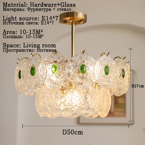 Modern Led Chandelier Luxury Lustre Retro Ceiling Lights Lighting Vintage Chandeliers Home