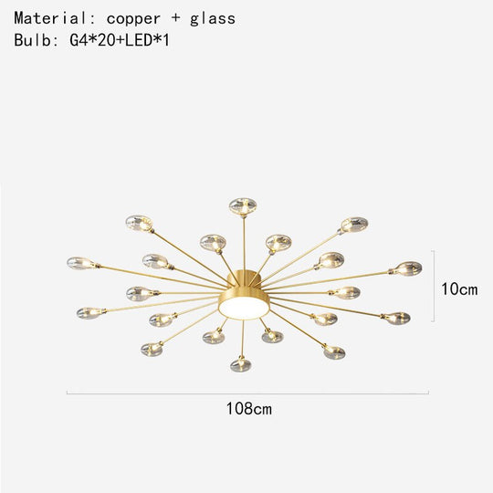 Modern Gray Glass G4 Wall Lamp Gold Black Copper Bedroom Living Room Aisle Dining Minimalist