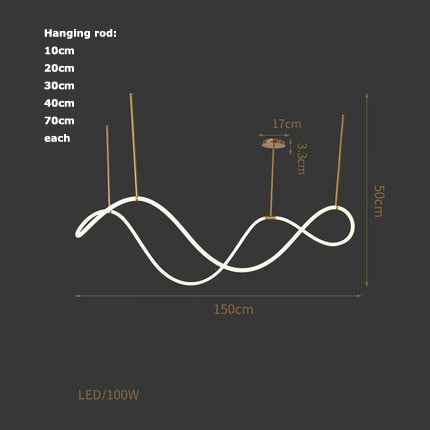 Modern Art Deco Shape Changeable Led Chandelier Lighting Lustre Suspension Luminaire Lampen Hanging