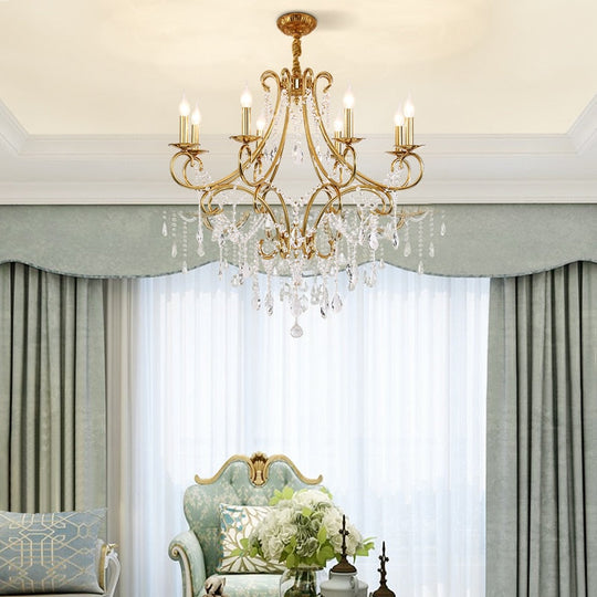 Aurora Borealis - European Style Modern Luxury Crystal Pendant Chandelier For Living Room Bedroom