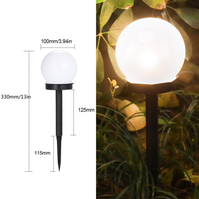 Solar Tube Lights Garden Decoration Outdoor Acrylic Bubble Light Waterproof Rgb Color Changing Led