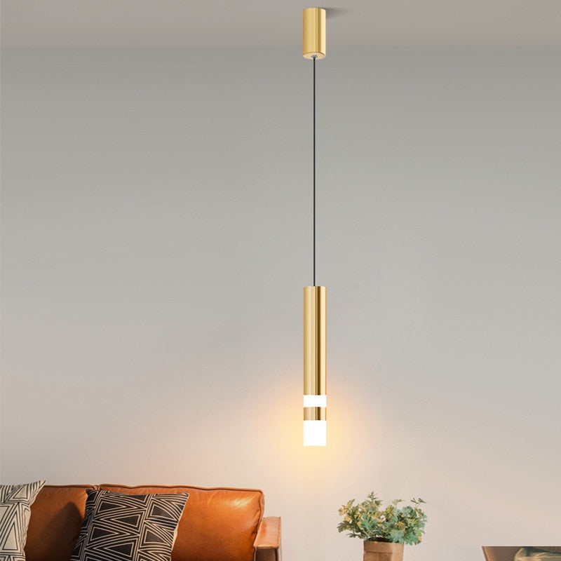 Modern Brass Hanging Pendant Lights For Bedroom Dining Room Kitchen Restaurant Lighting