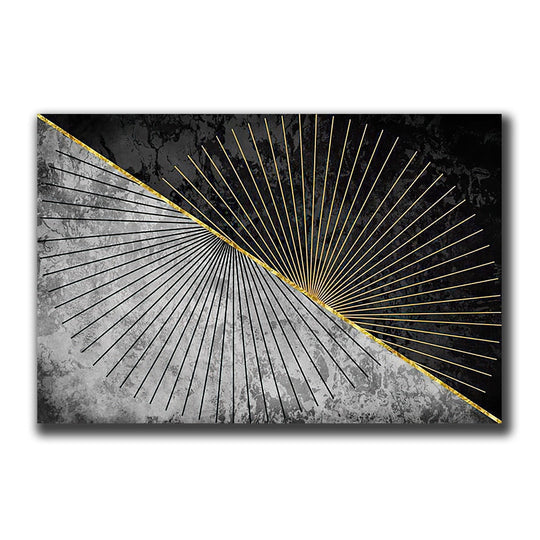 Golden Black Wood Texture Canvas Art - Modern Nordic Decor For Living Room 40Cmx50Cm(No Frame) / 28
