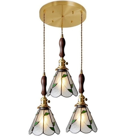 New Nordic Glass Led Pendant Lights Fixtures Copper Bedroom Dinning Room Restaurant Modern Hanging