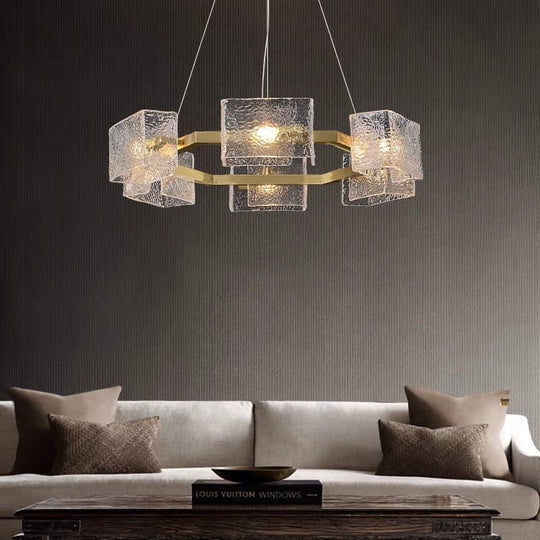 New Creative Crystal Chandelier Modern Luxury Living Room Restaurant Pendant Light Irregular Luster
