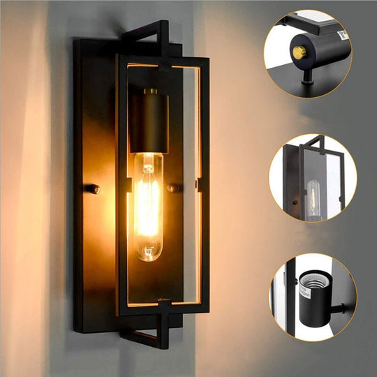 Retro Industrial Attic Wall Lamp - Creative Lighting For Restaurants Staircases Bedrooms Corridors