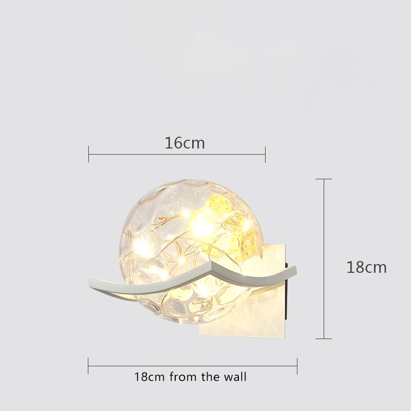 Gypsophila Led Wall Lamps Bedside Aisle Entrance Corridor Bedroom Interior Sconces Modern Antler