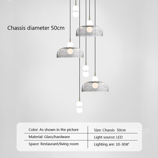 Duplex Stairwells Glass Pendant Light Post - Modern Lamp Bedside Living Room Bedroom Corridor