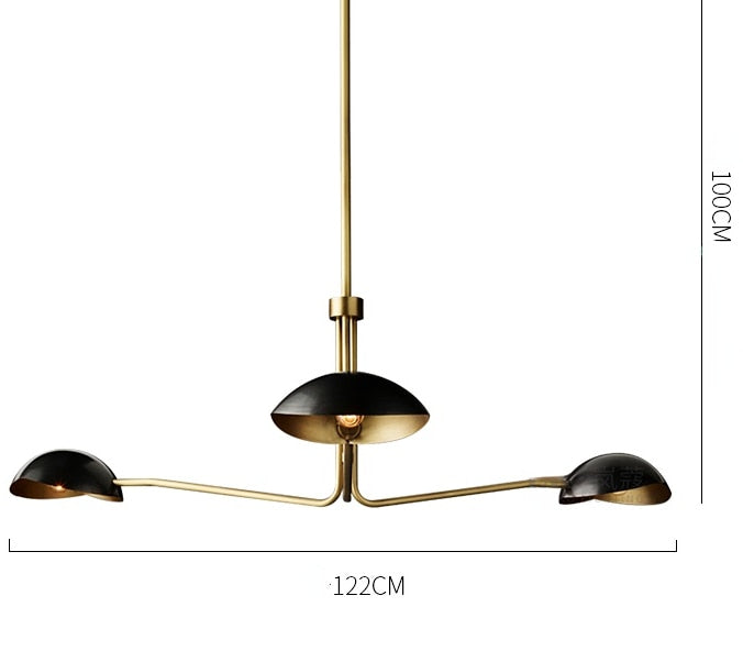 Neoclassical Inspired Copper Toned Modern American Italian Designer Chandelier With Retro Appeal