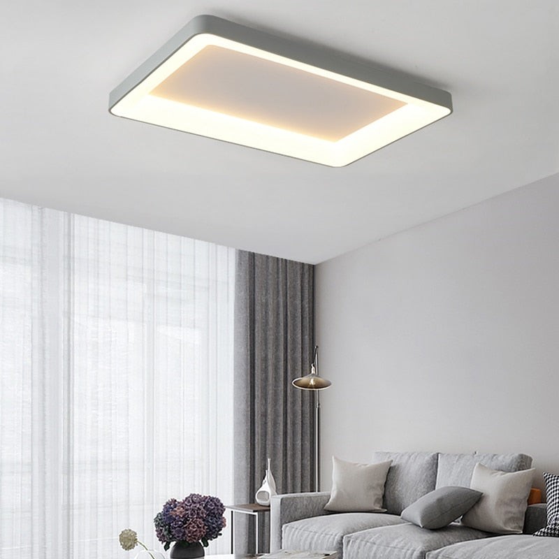 Led Ceiling Light For Living Room Bedroom Lighting Lamps Modern Fashionable Round Square Rectangle