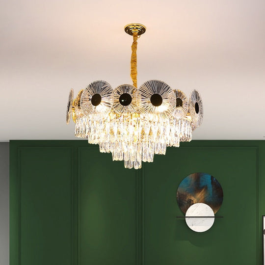 Light Luxury Crystal Pendant Lamps High-End Living Room Dining Bedroom Modern Simple Atmosphere