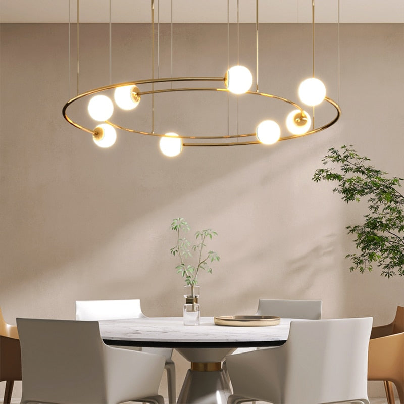Modern Ball Pendant Chandelier - Stylish Lighting For Living Room Dining And Study Light