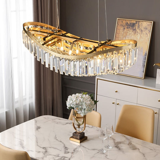 Alexa Ceiling Chandeliers For Dining Room Modern Suspension Crystals Chandelier Hanging Lamps