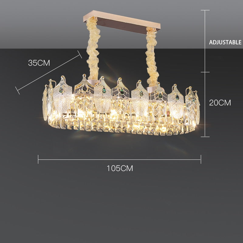 Quality Luxury Led Crystal Chandeliers Lampen Lustre For Dinning Foyer Chandelier Hanging Lamp