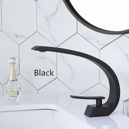 Bathroom Faucet Rose Gold Widespread Basin Black Tap Luxury Mixer Hot And Cold Shower Room Sink