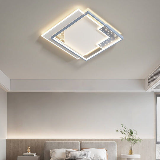 Simple Modern Led Chandeliers Atmosphere Living Room Ceiling Lamp Creative Starry Bedroom Whole