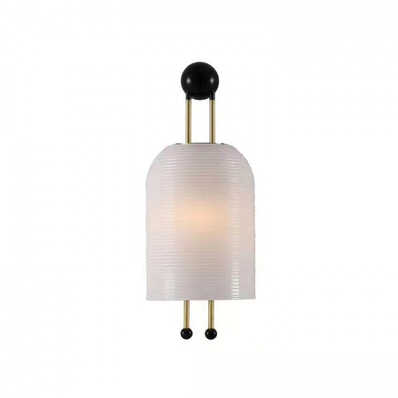 New Style White Glass Wall Lamp E27 Bulb For Bedroom Parlor Dining Hotel Shop Art Deco Loft Creative