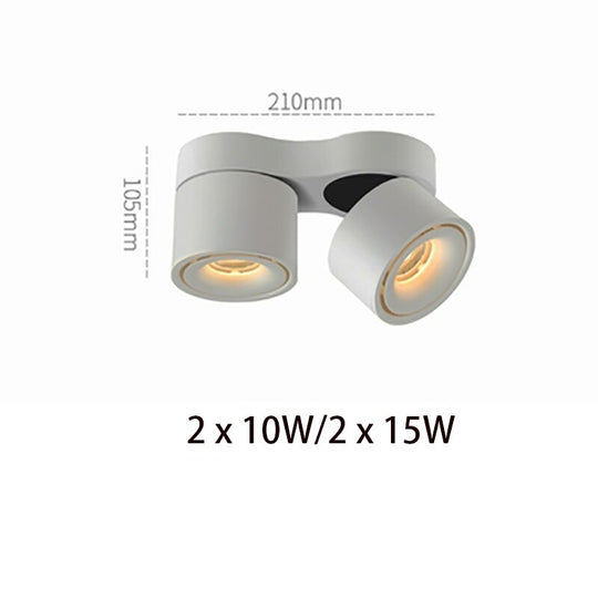 Folding Rotating Dimmable Cob Led Downlights 10W 15W Ceiling Spot Lights Ac85 - 265V Lamps Indoor