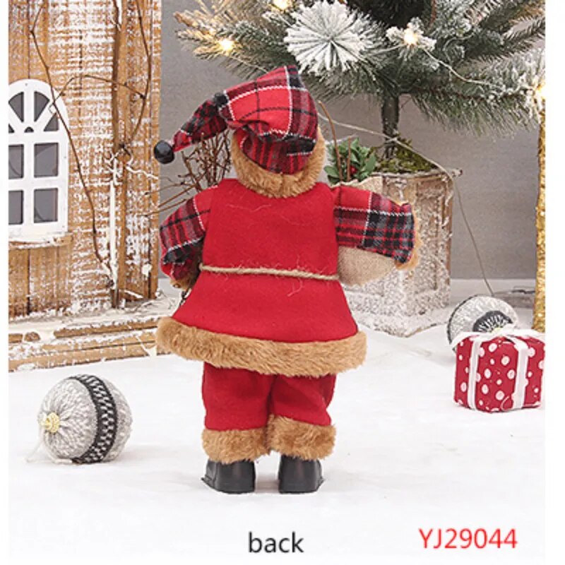 30 Cm Standing Father Holiday Celebration Home Decor Multi Style Christmas Doll Decoration Supplies