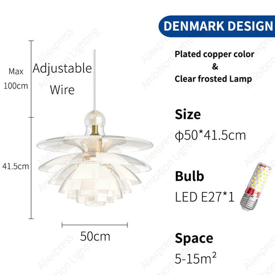 Urban Brilliance: Modern Crystal Led Pendant Lights For Trendy Spaces Clear / Cold White 6000K Light
