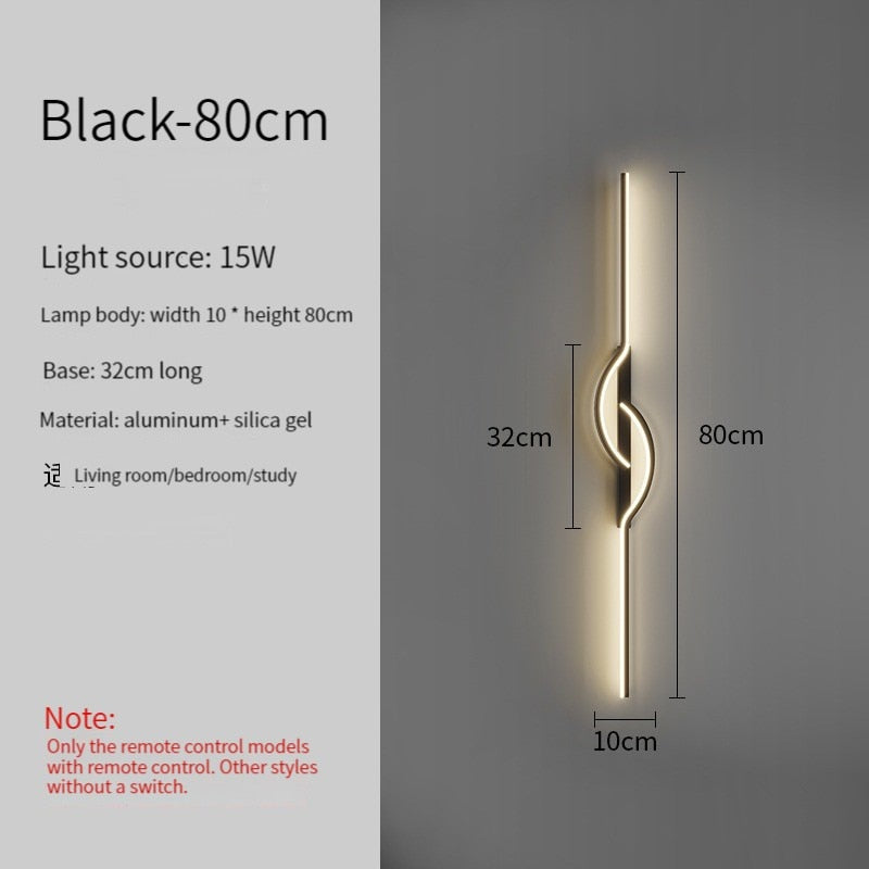 Led Bedside Wall Sconce Lamp For Living Room Bedroom Stair Modern Art Interior Lights Light Fixture