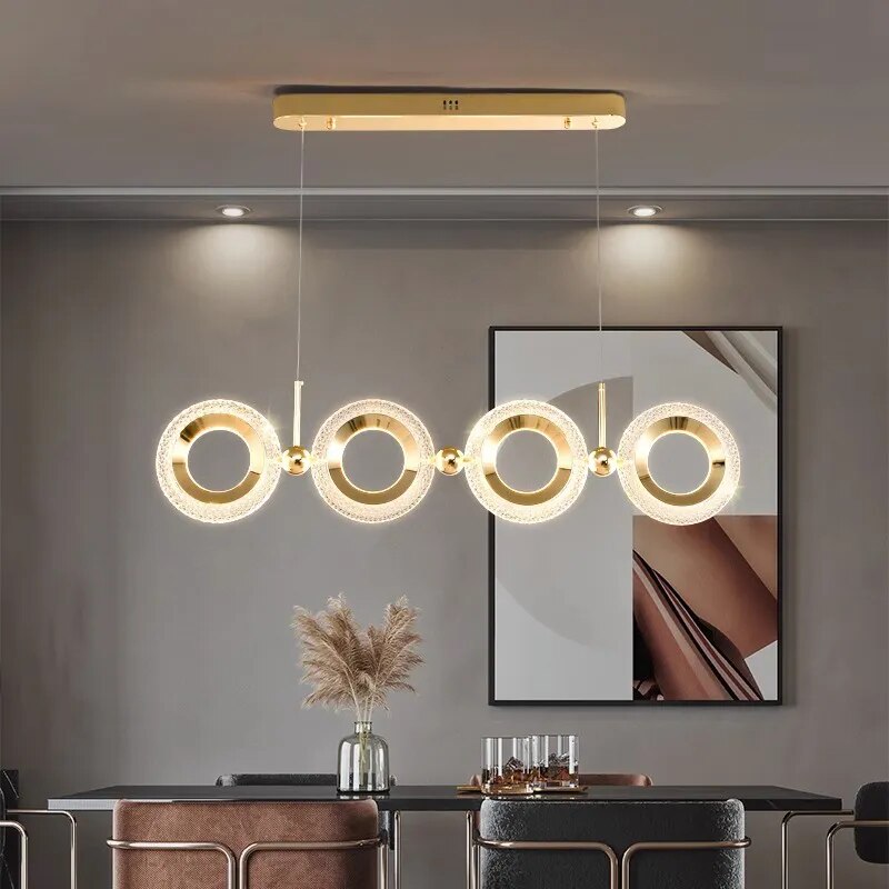 Contemporary Crystal Led Pendant Lights: Stylish Illumination For Living And Dining Rooms Light