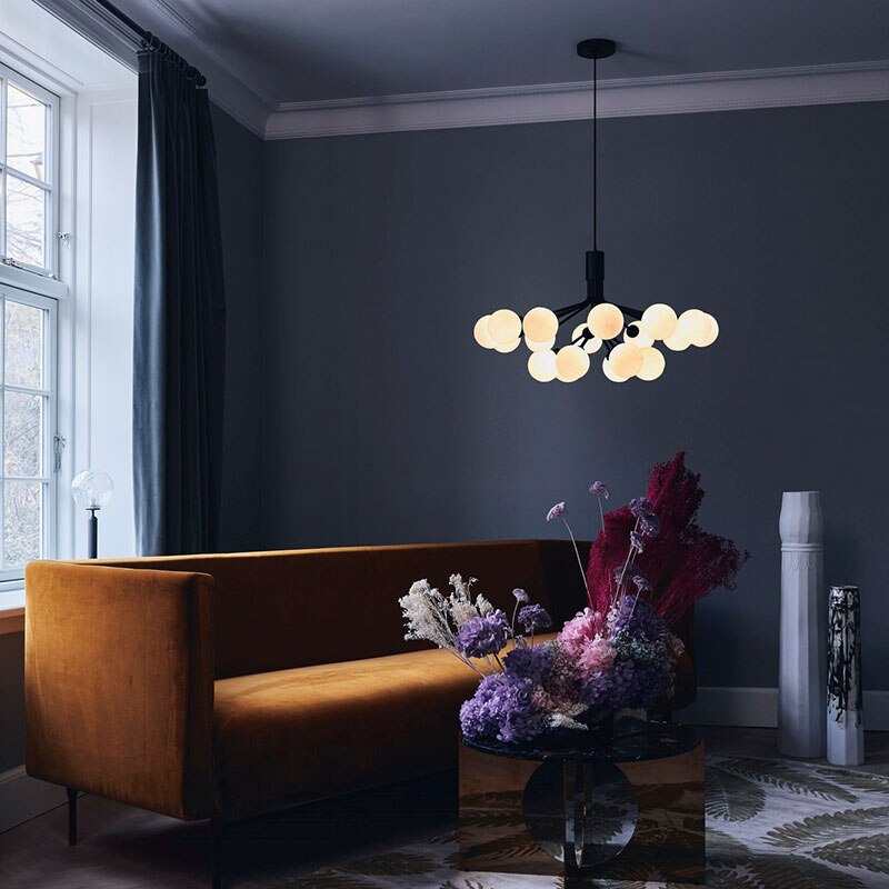 Contemporary Glass Ball Chandelier - Modern Lighting For Living Room And Nordic Decoration Pendant