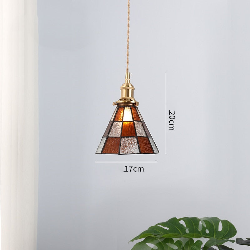 New Nordic Glass Led Pendant Lights Fixtures Copper Bedroom Dinning Room Restaurant Modern Hanging